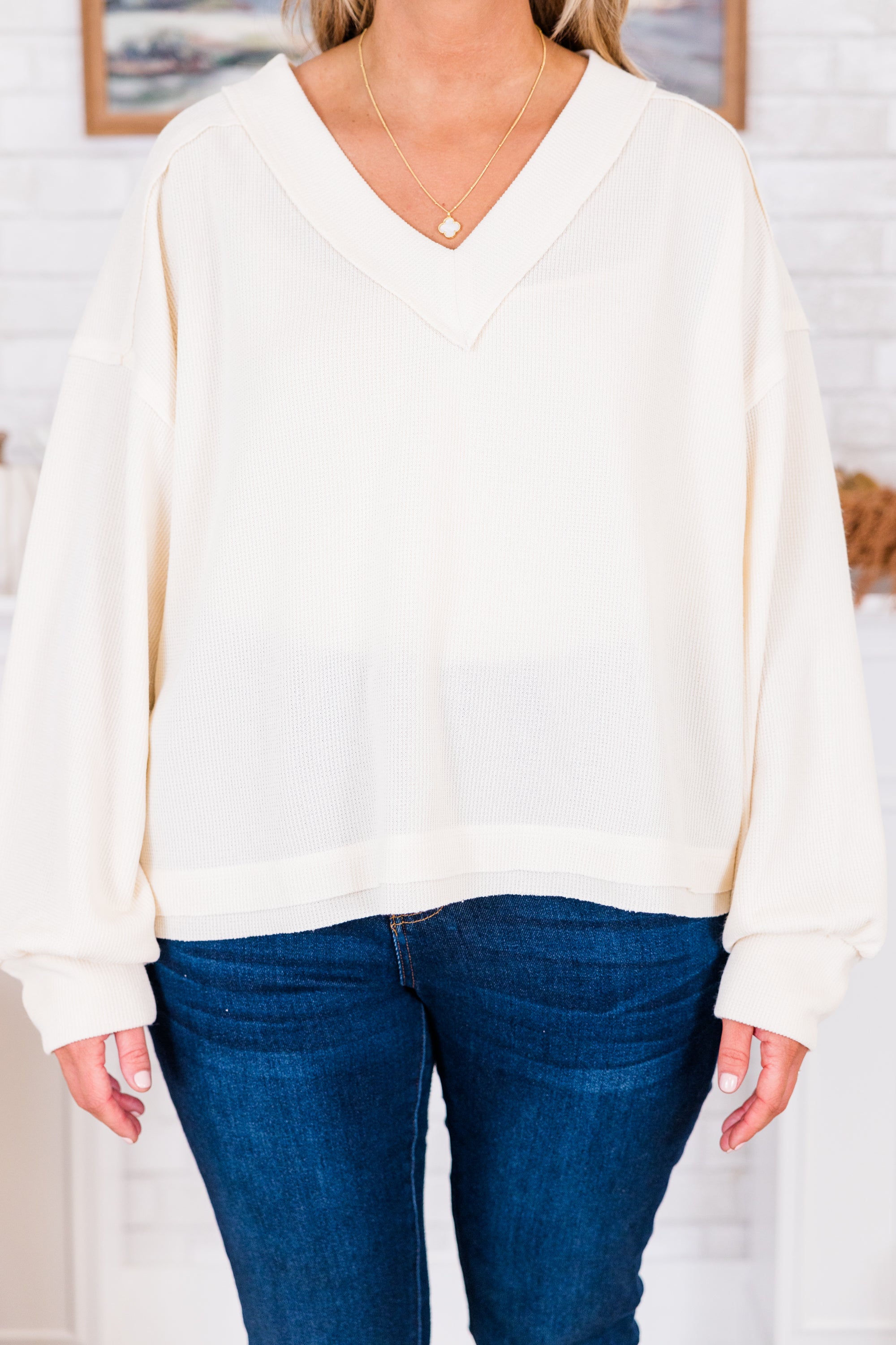 Peak Of Perfection Sweater. Cream