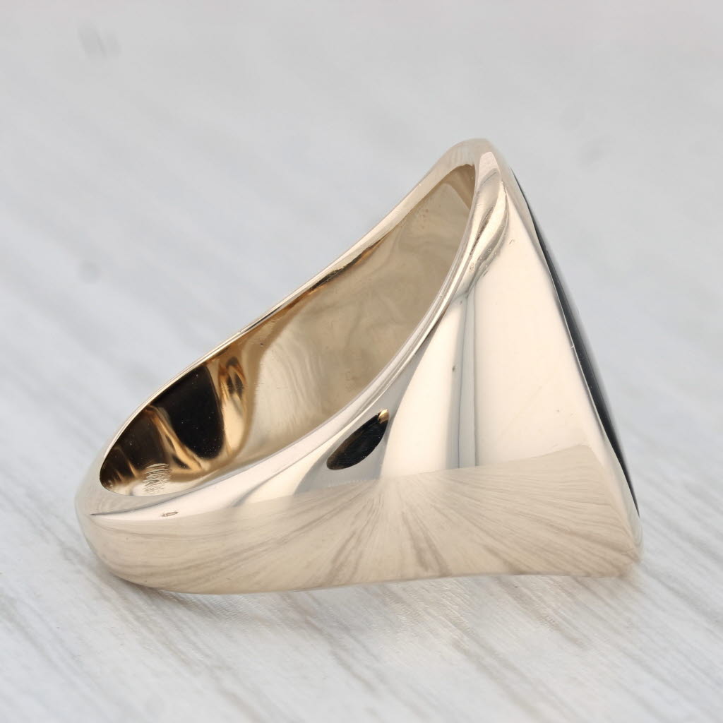 Alpha Phi Alpha Onyx Ring 10k Yellow Gold Size 9.5 Fraternity Signet