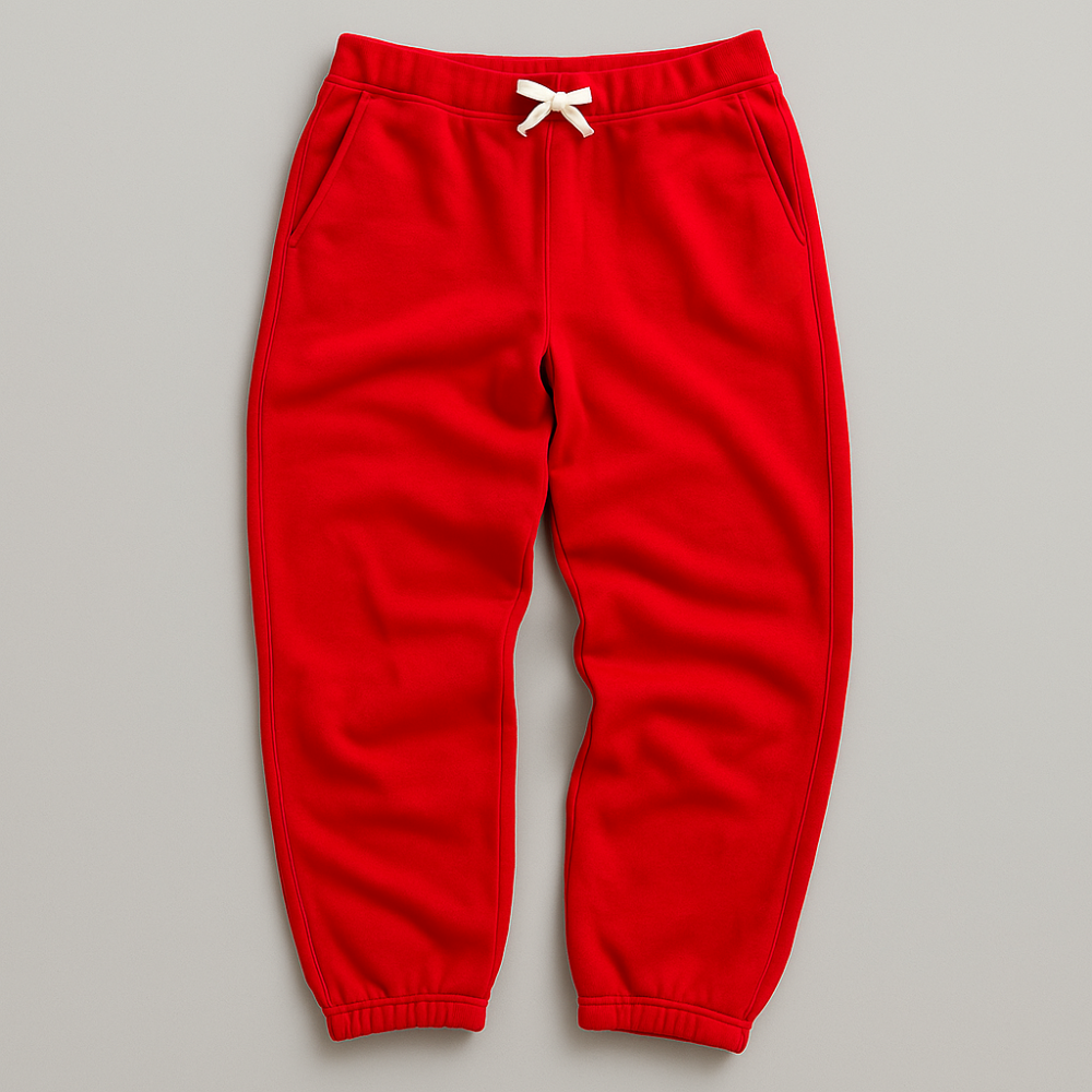 Fleece Lined Lounge Pants With Double Stripe Accent