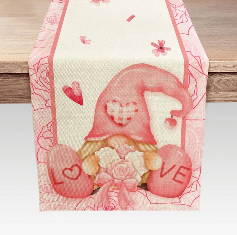 Valentine'S Day Casual Elegant Minimalist Letter Heart Shape Polyester Tablecloths