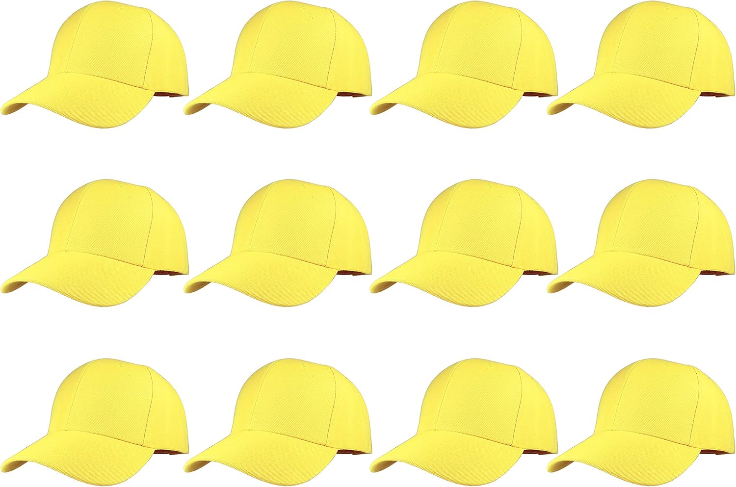 Gelante Plain Blank Baseball Caps Adjustable Back Strap Wholesale LOT 12 PC'S