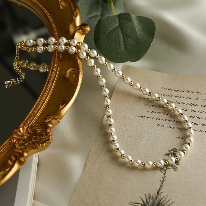 Round Copper Gold Plated Necklace In Bulk