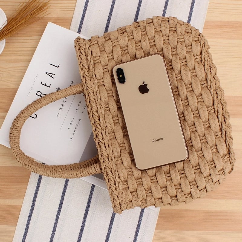 Women's Small Spring&summer Straw Vacation Straw Bag