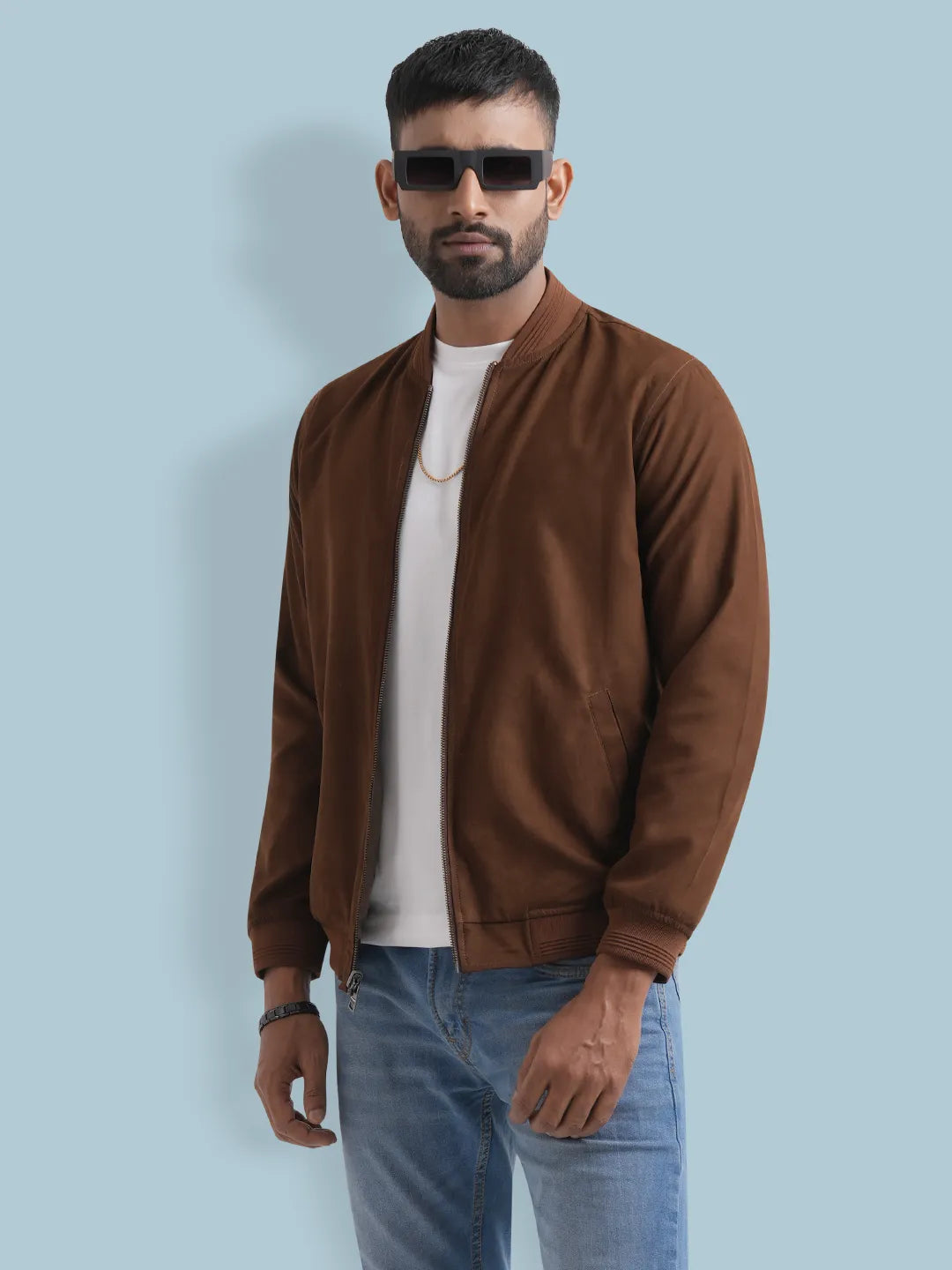 Men's Suede Leather Reverse Jacket