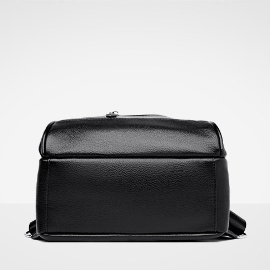 Trendy Soft Leather Unisex  Backpack