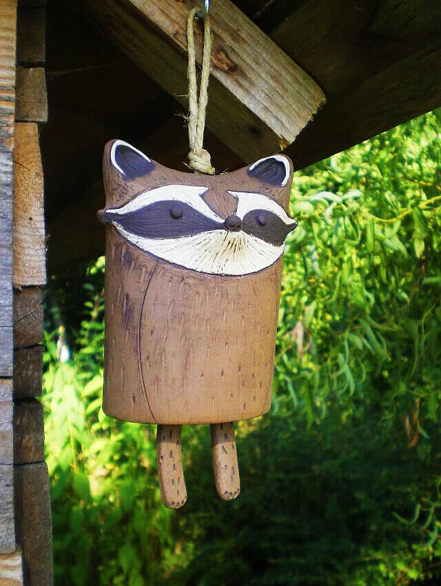 Beautiful Rustic Animal Wind Chimes .Boho Handmade Garden Decor Gift