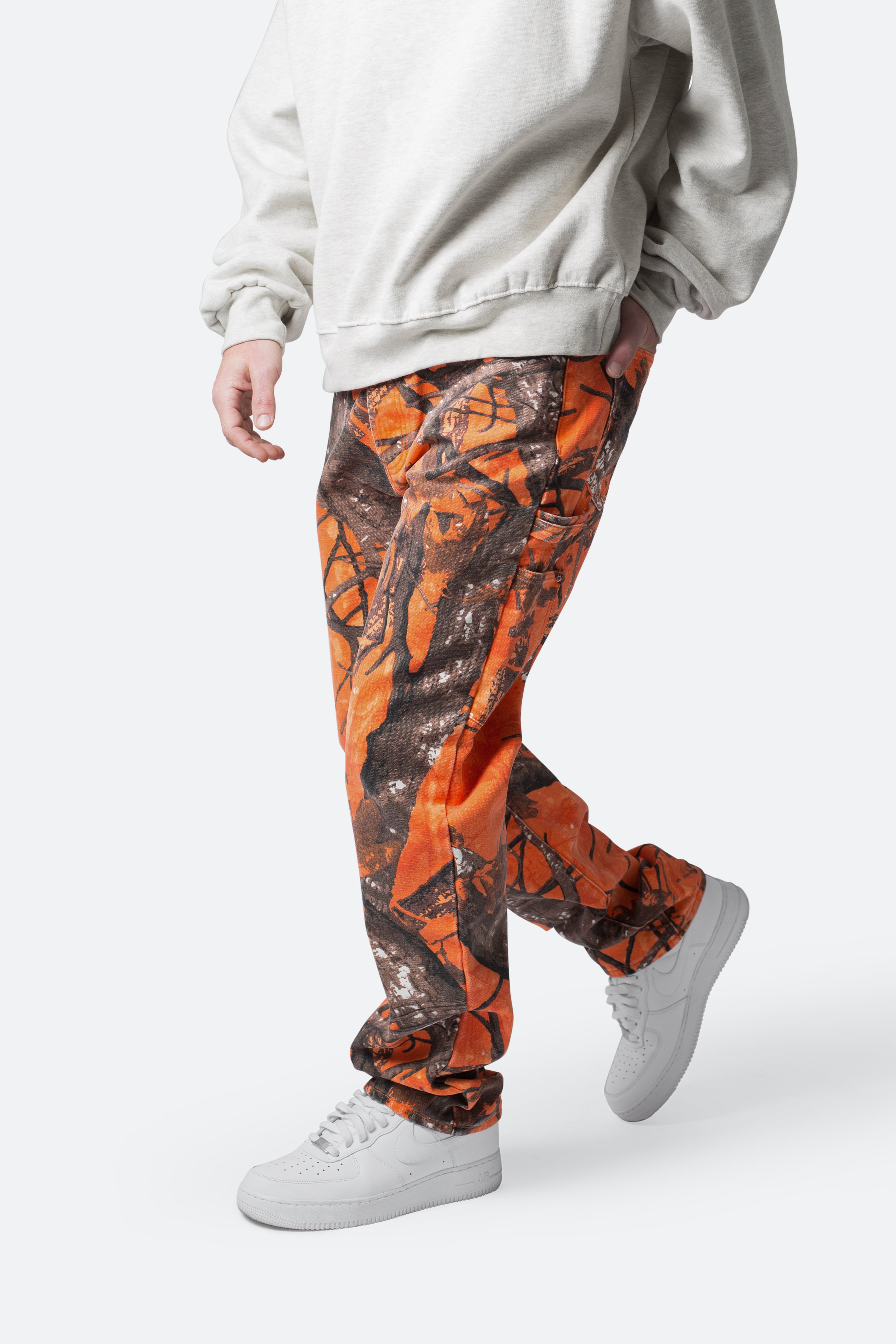 V603 Camo Carpenter Pants - Orange