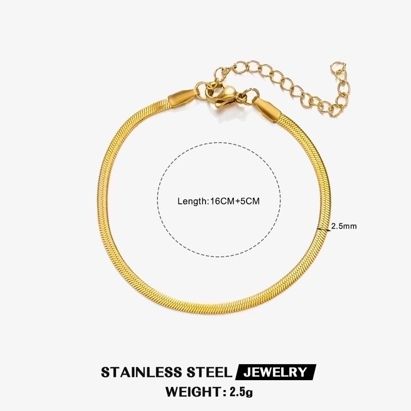 304 Stainless Steel 18K Gold Plated Basic Plating Geometric Necklace