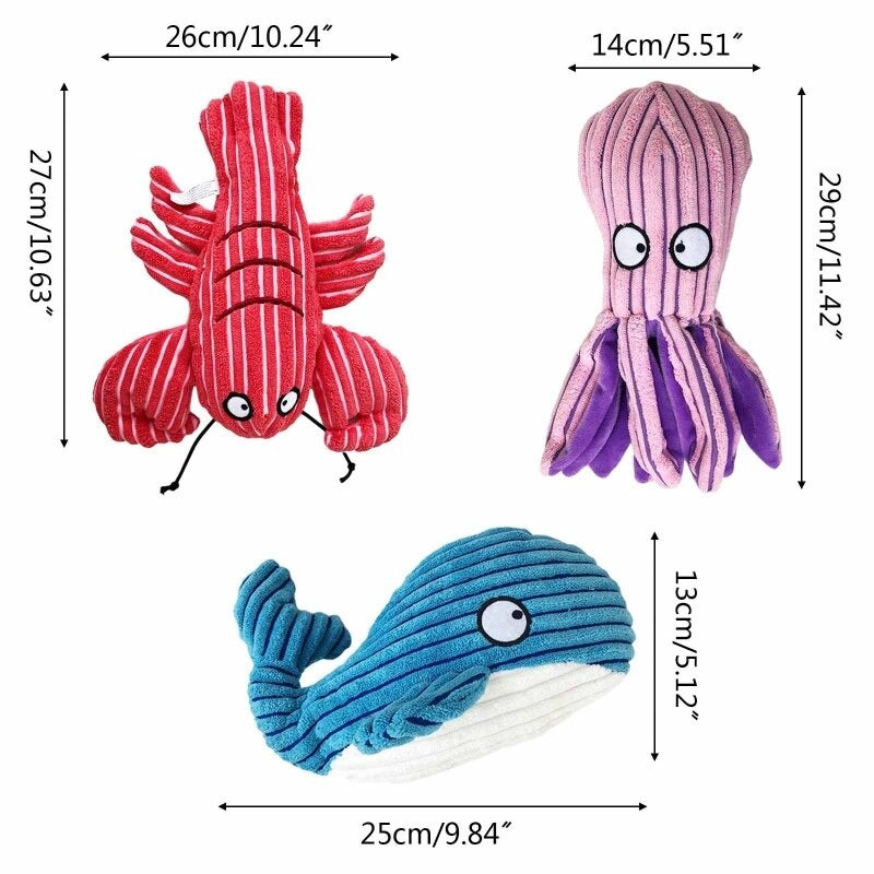 Plush Squeak Dog Toys