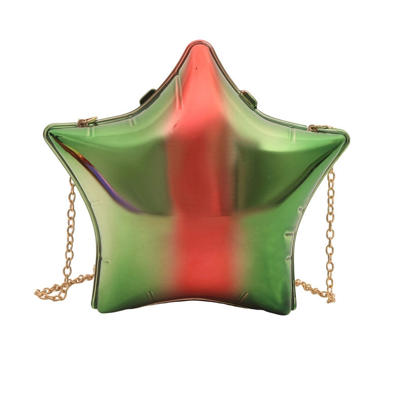 Women's Small Arylic Solid Color Elegant Pentagram Lock Clasp Square Bag