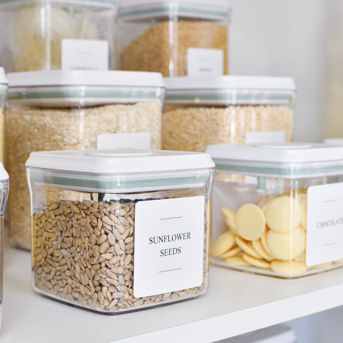 Push Top Pantry Container 500ml - White Lid