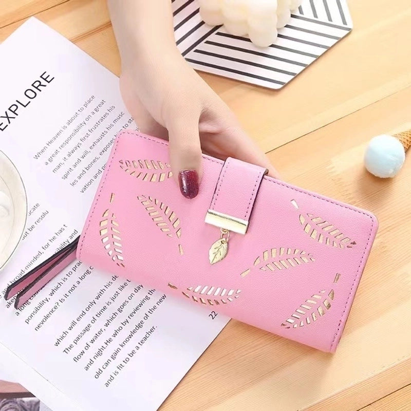 Women's Spring&summer Pu Leather Geometric Vintage Style Square Zipper Buckle Long Wallet