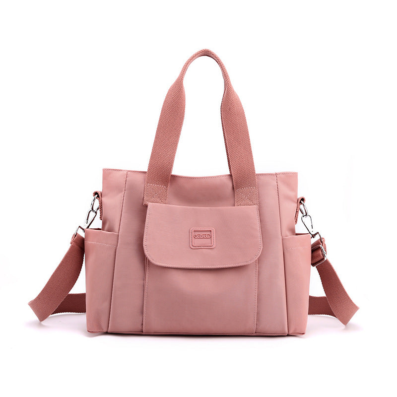 Retro European Style Nylon Canvas Large Tote Bag