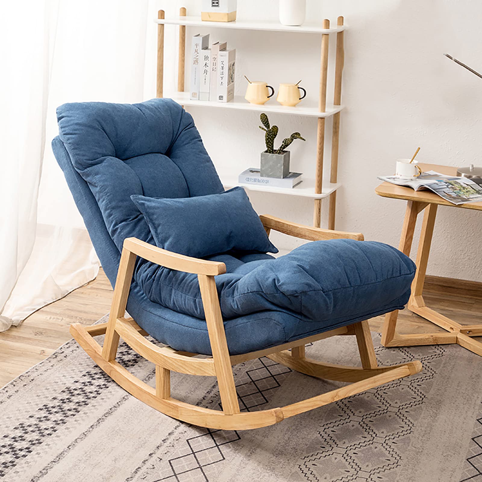 【Special offer🎉Buy 1 get 1 free】Solid Wood Reclining Rocking Chair with Cushion