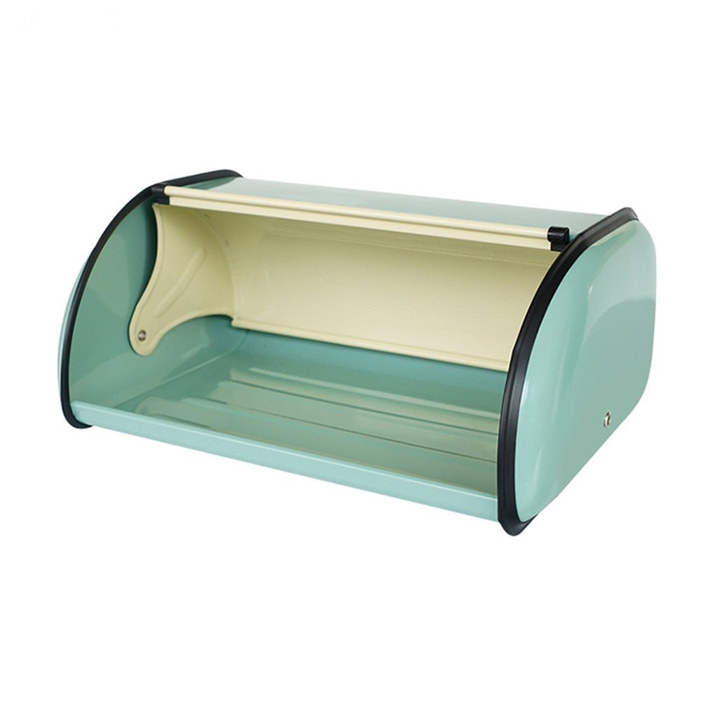 Vintage Style Metal Bread Box