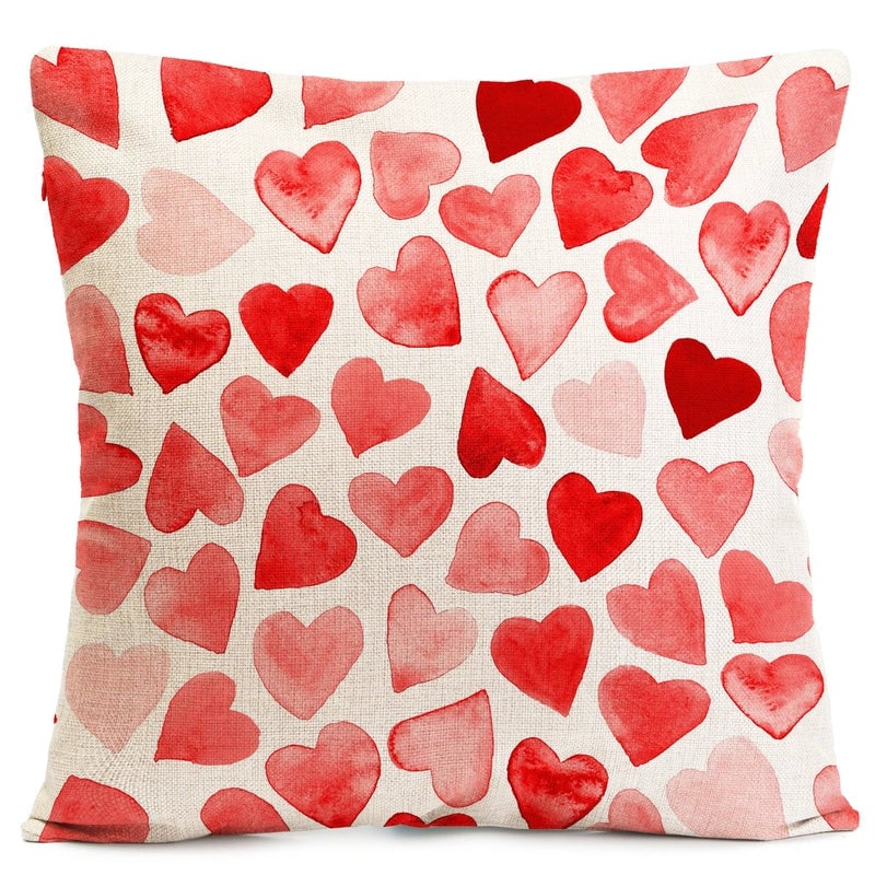 Valentine'S Day Elegant Lady Minimalist Letter Heart Shape Polyester Pillow Cases Couch & Sofa Decor