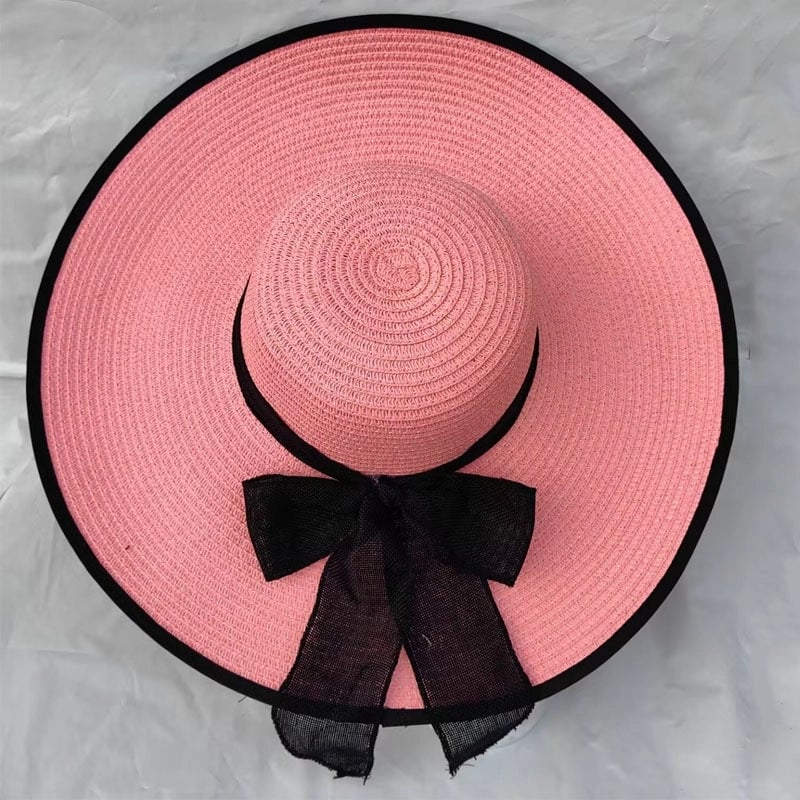 Women's Lady Vacation Bow Knot Big Eaves Sun Hat