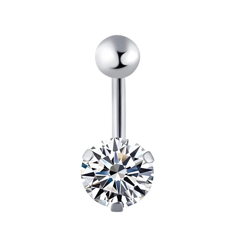 Minimalist Geometric Stainless Steel Plating Belly Ring 1 Piece