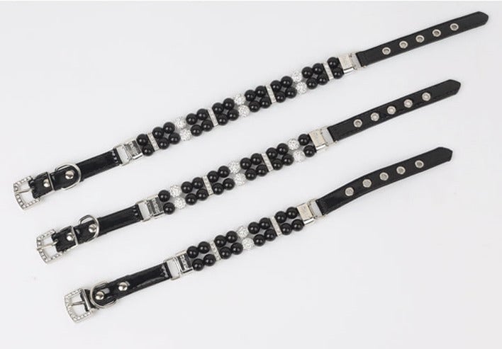 Artificial Pearl Dog Collar&Leash