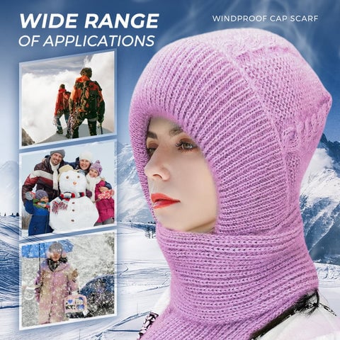 Integrated ear protection hood scarf