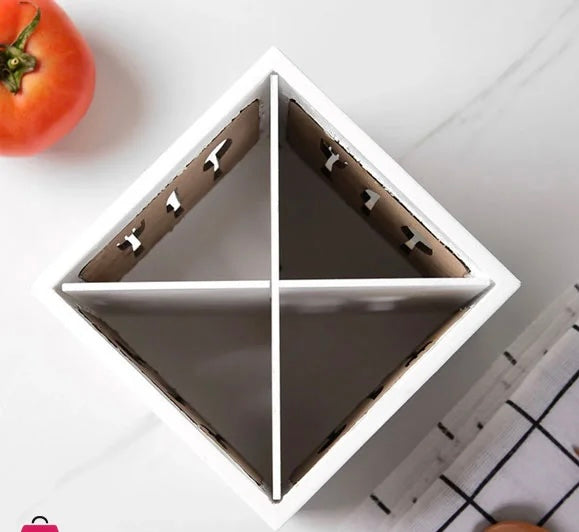 Bamboo Kitchen Cutlery Holder 鈥?Knives & Forks Design