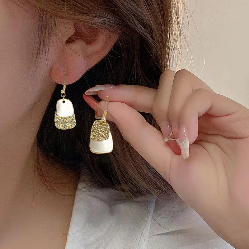 Women's Simple Multi-Layer Alloy Earrings Trendy Wholesale New Stitching Earlobe Fashion Jewelry