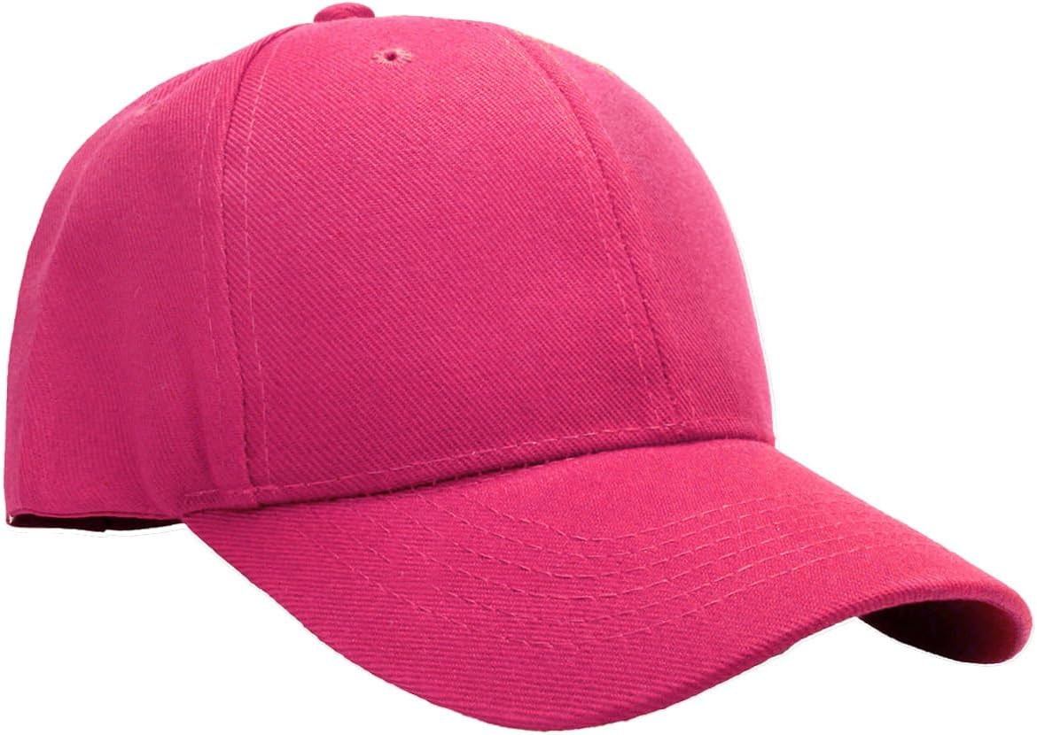 Falari Wholesale Bulk Lot 12-Pack Baseball Cap Adjustable Size Plain Blank Solid Color
