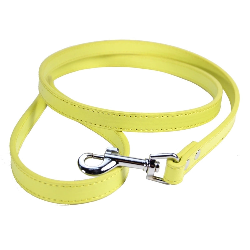 Simple Solid Color Pet Dog Cat Anti-lost Pu Leather Hand Holding Rope