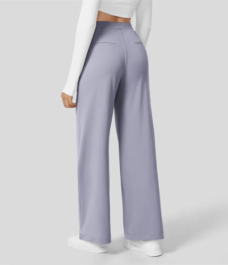 Quinn | High Waist Trousers with Side Pockets