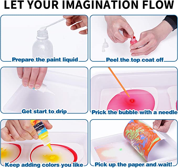 🔥   48% OFF - Water Marbling Paint Art Kit
