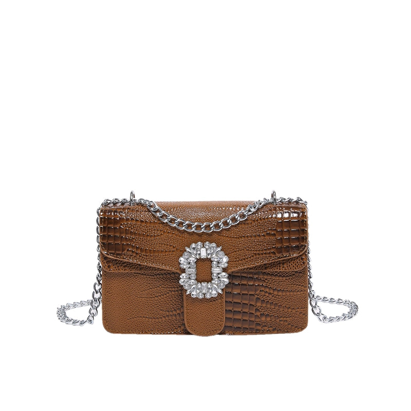 Vintage Style Classic Style Solid Color Crocodile Pu Leather Women's