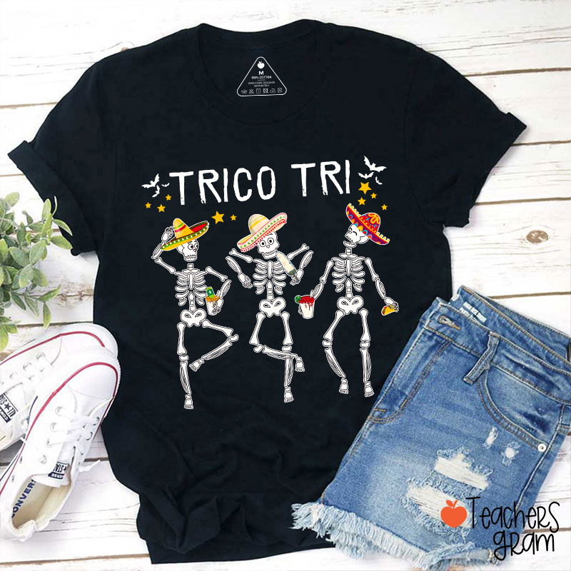 Trico Tri Halloween Spanish Teacher T-Shirt