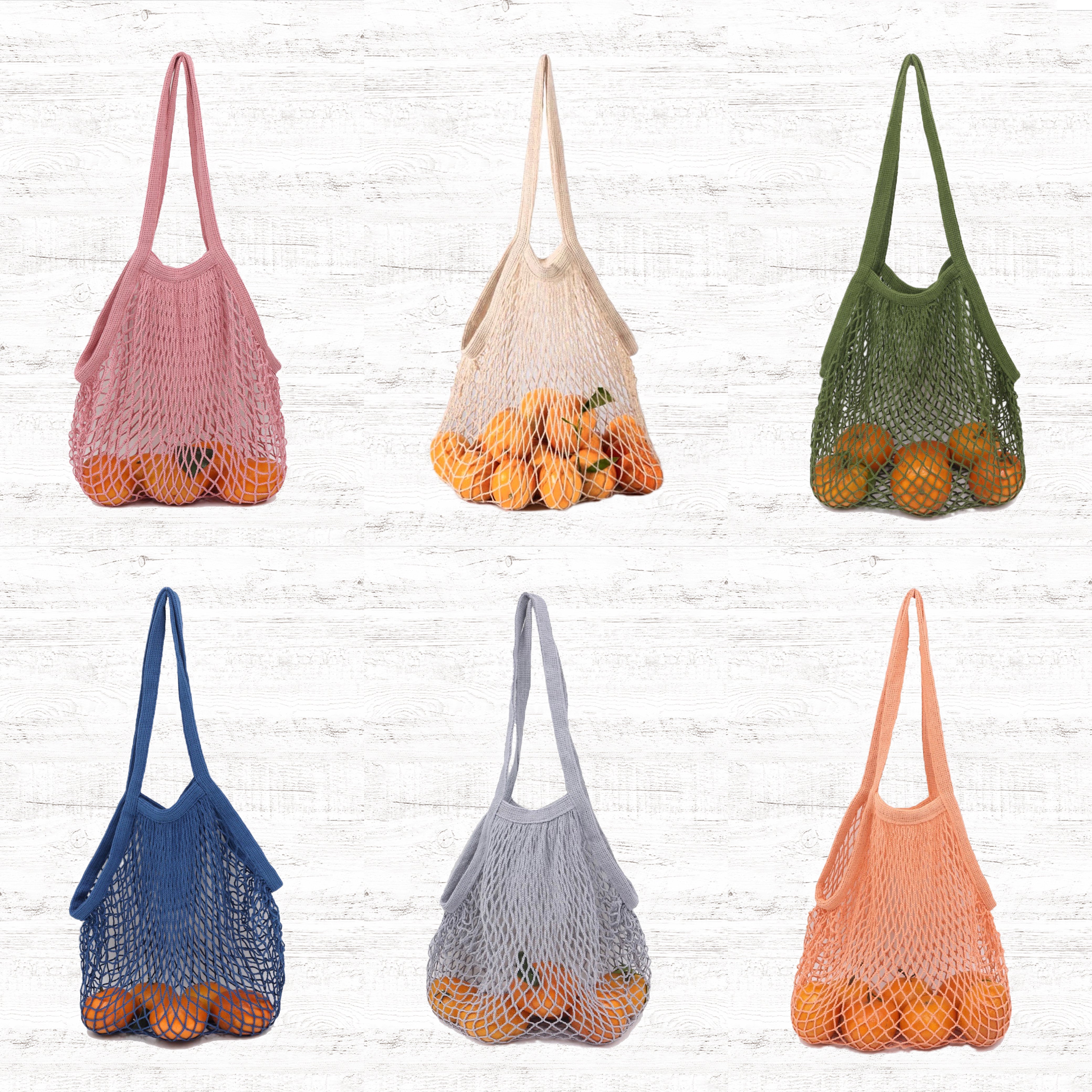 Colorful Net Shopper Bag