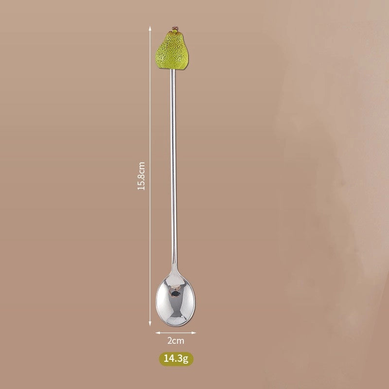 Cute Cartoon 304 Stainless Steel Fruit Fork 1 Piece