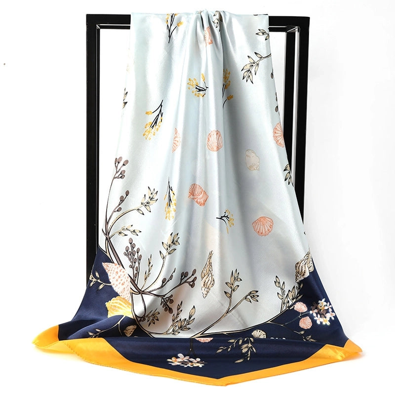 Women's Elegant Basic Minimalist Printing Polyester Printing Silk Scarf