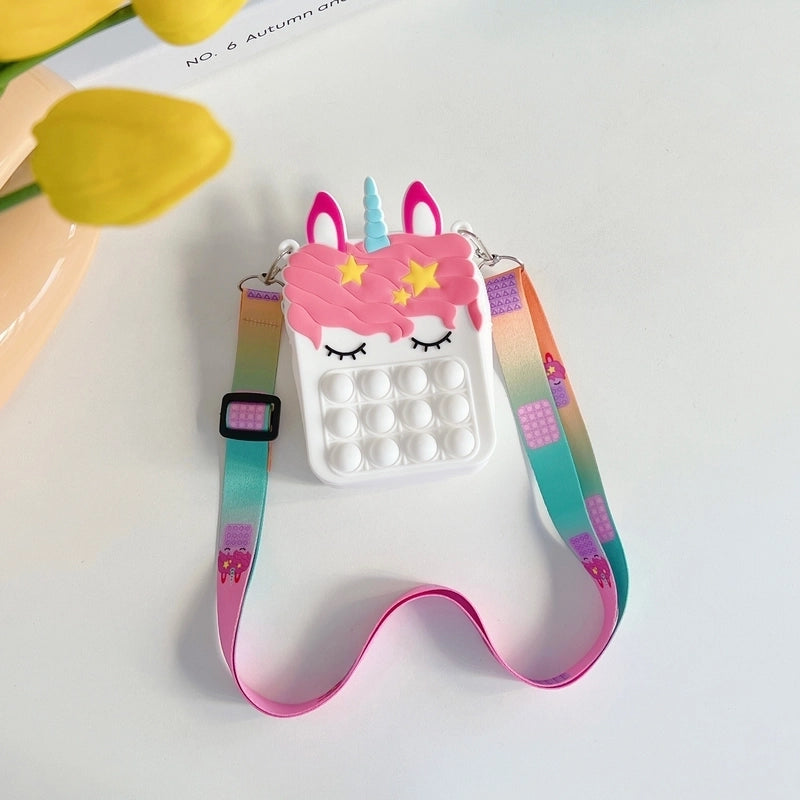 Cute Silicone Squeeze Bubble Toy Stress Relief Sensory Toy Bag