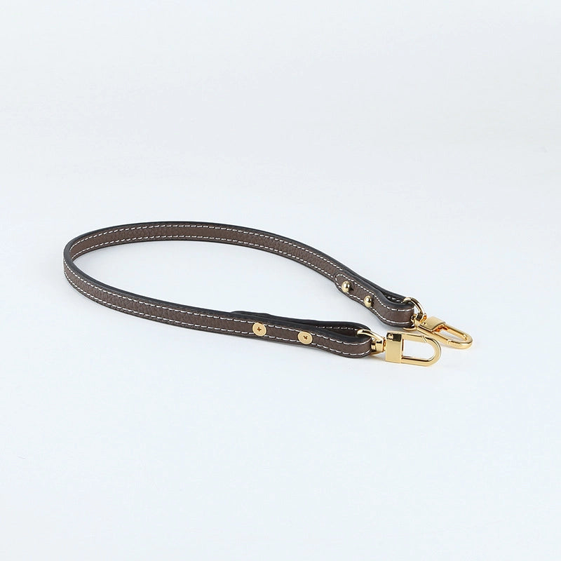 Short Underarm Bag With Litchi Pattern Cowhide Pattern Vegetable Basket Bag Shoulder Strap Shoulder Bag Strap Women's Bag Shoulder Strap Accessories