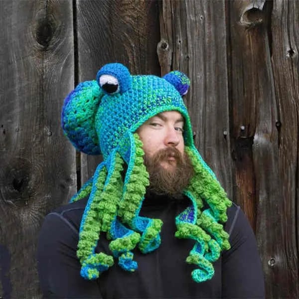 Hand-knitted Octopus Hat🧶