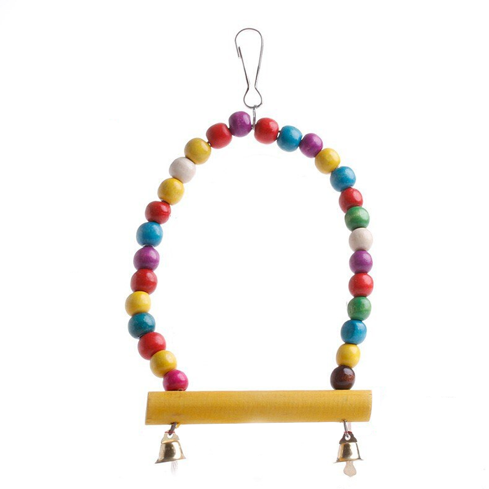 Wooden Small Parrots Swing Toy