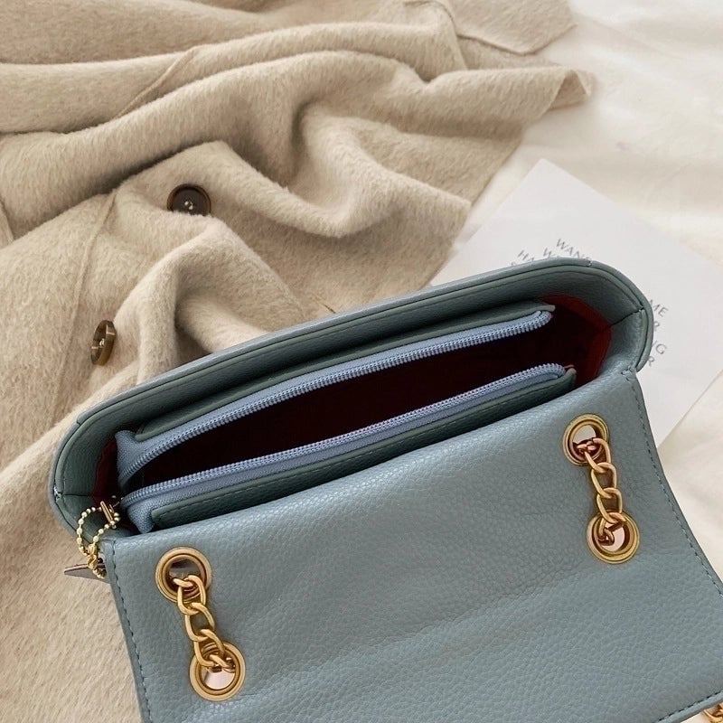 Women's Small All Seasons Pu Leather Basic Square Bag