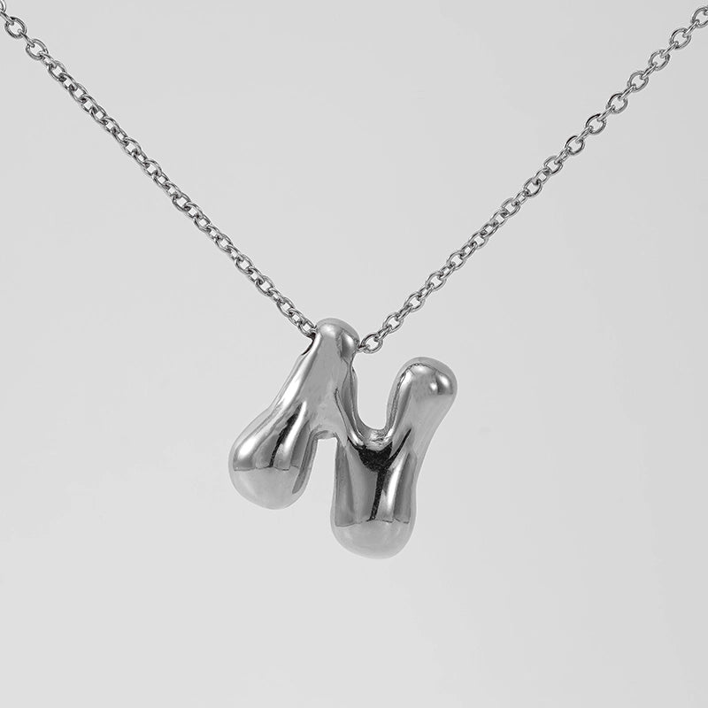 Basic Classic Style Letter 304 Stainless Steel 18K Gold Plated Plating Pendant Necklace