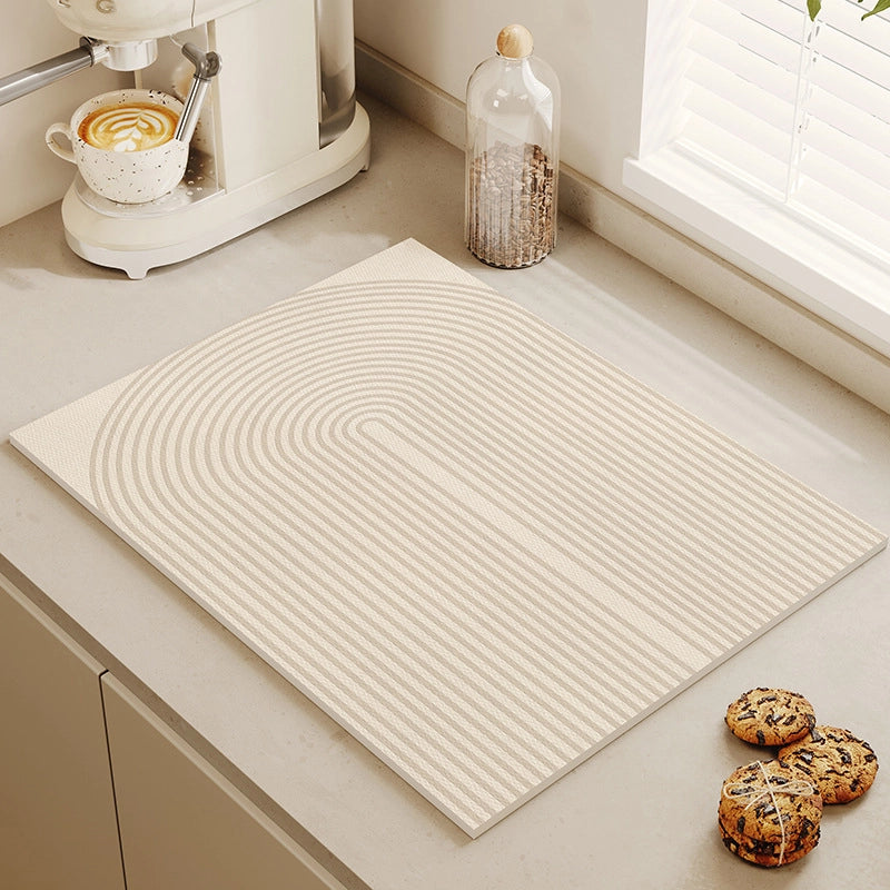 Quiet Wind Tea Bar Machine Water Absorbent Quick-drying Pad Kitchen Bowl Drying Pad Tableware Dining Table Insulation Pad Tea Cup Anti-ironing Pad