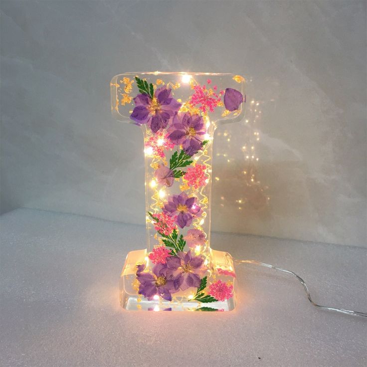 🎁 Handmade Floral Night Light🎉