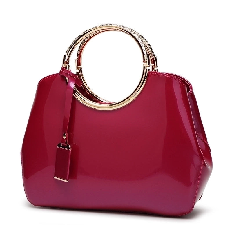 Large Pu Leather Fashion Dome Bag Handbag