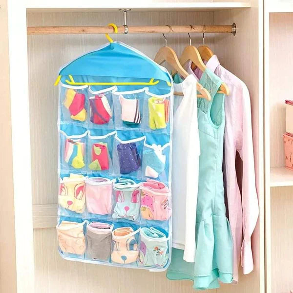 Multipurpose 16 grid socks/ties. baby beebs organizer