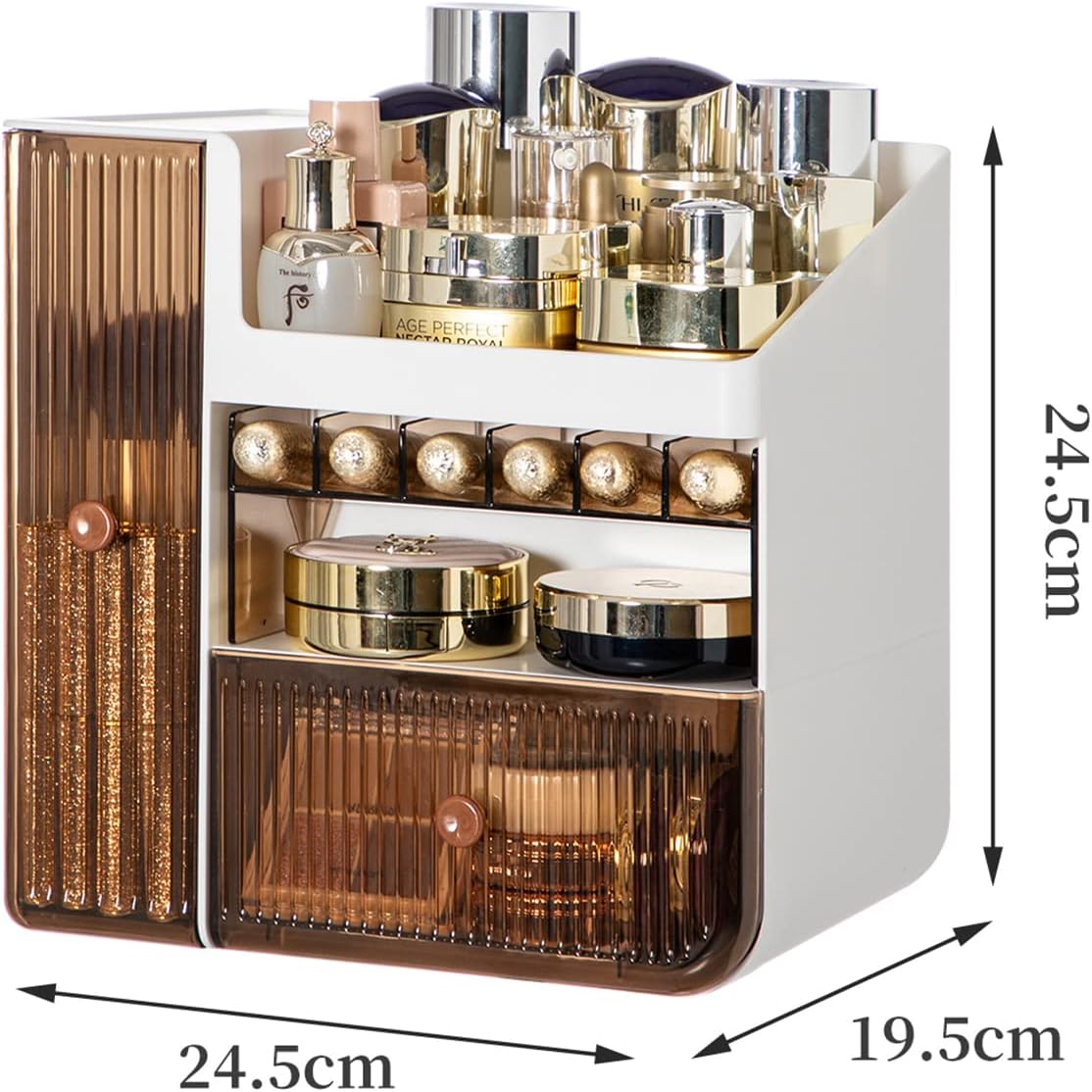 Transparent And Visible Cosmetic Organizer. Makeup Storage Organizer