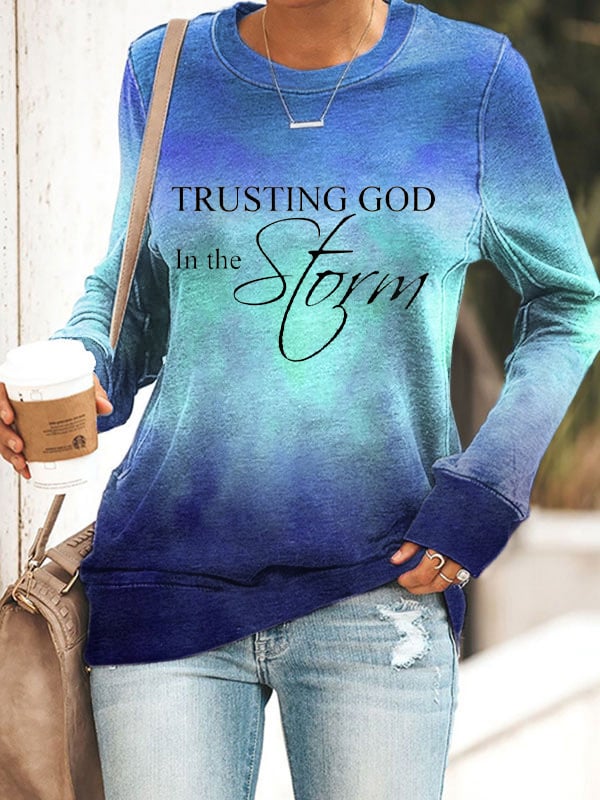 Women's Trusting God In The Storm Sweatshirt