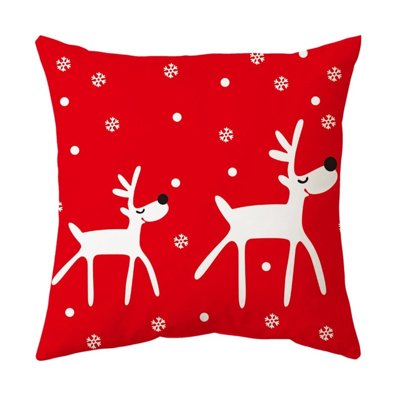 Classical Letter Short Plush Throw Pillow