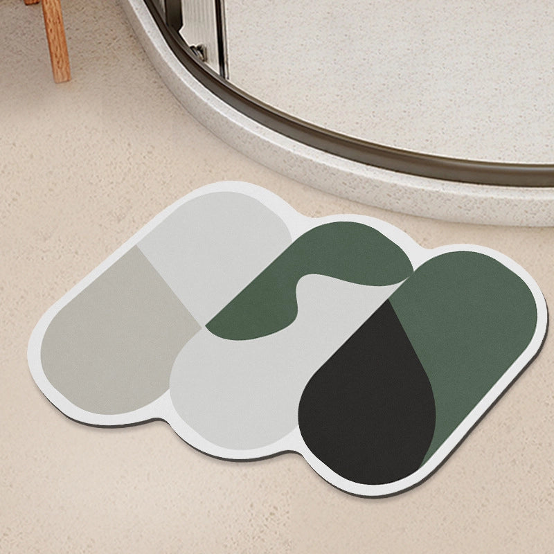 Cute Geometric Diatom Ooze Carpet Bathing