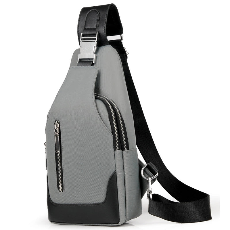 Men's Classic Style Sports Solid Color Oxford Cloth Waist Bags